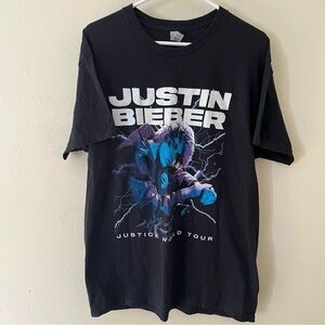 Women's Justin Bieber Justice World Tour 2022 Concert T Shirt Sz Large